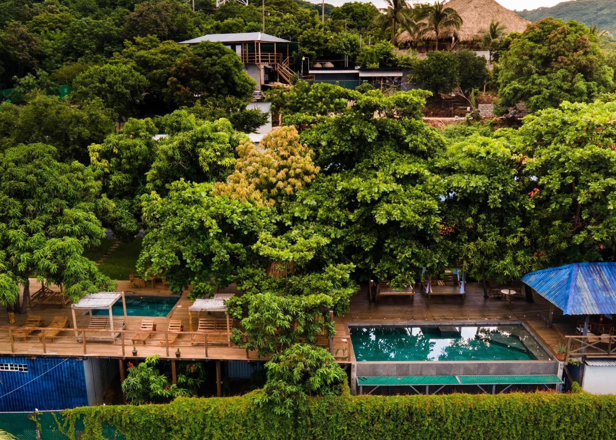 El Xalli Hotel El Zonte Bagian luar foto